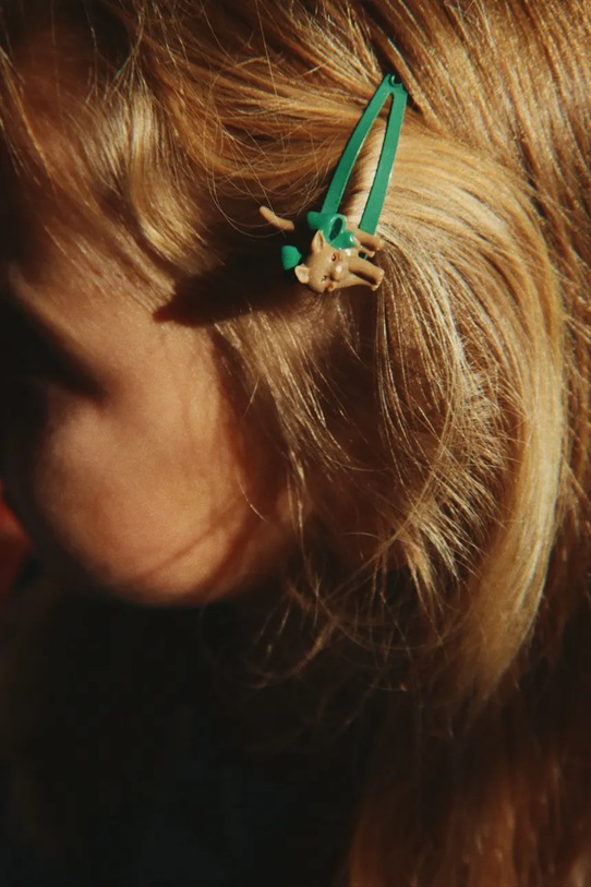 Konges Sløjd spinki do włosów dziecięce 4 PACK CATS & DOGS HAIR CLIP 4-pack KS105196.9BYA multicolor