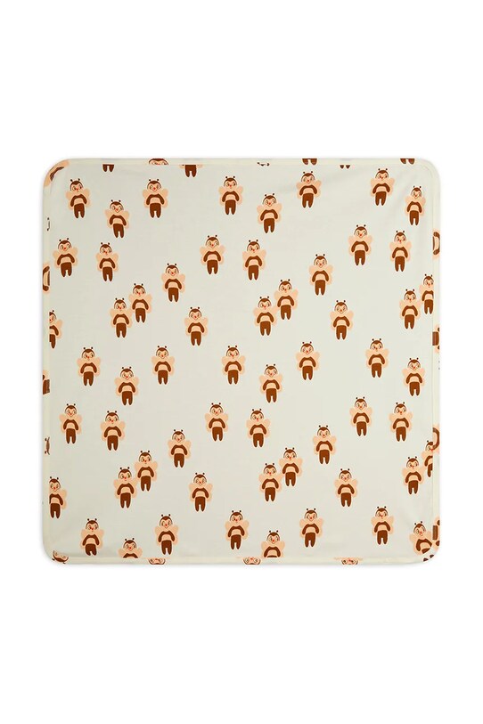 Mini Rodini koc dziecięcy Bees 2566010911 beżowy AW25