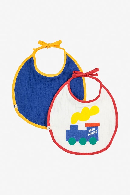 Βρεφική σαλιάρα Bobo Choses 2-pack 2-pack μπλε 225AH027