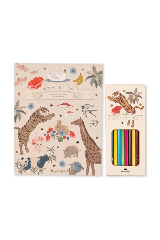 Βιβλίο με σελίδες χρωματισμού Konges Sløjd ACTIVITY BOOK WITH COLOURING PENCILS πολύχρωμο KS103663.9BYA