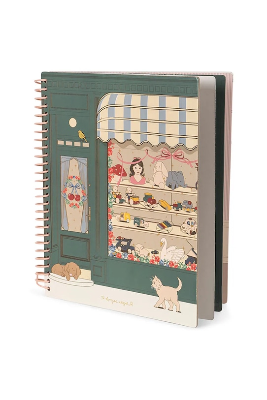 Konges Sløjd libretto per bambini MY STICKER BOOK verde KS103935.9BYA
