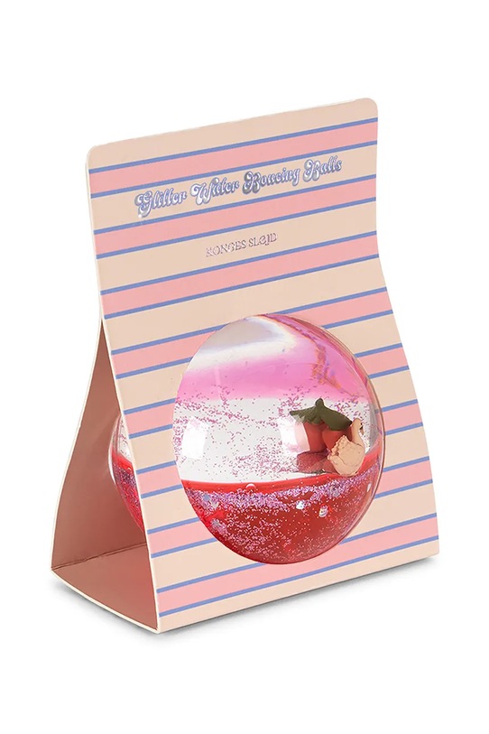 Konges Sløjd piłka sensoryczna GLITTER WATER BALL różowy KS103825.9BYA