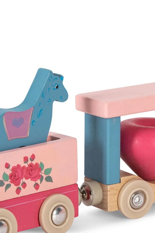 Otroška igrača Konges Sløjd UNICORN TRAIN FSC KS104026.9BYA roza AW25