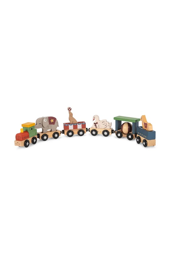 Konges Sløjd zabawka dla dzieci WOODEN ANIMAL TRAIN FSC multicolor KS104059.9BYA