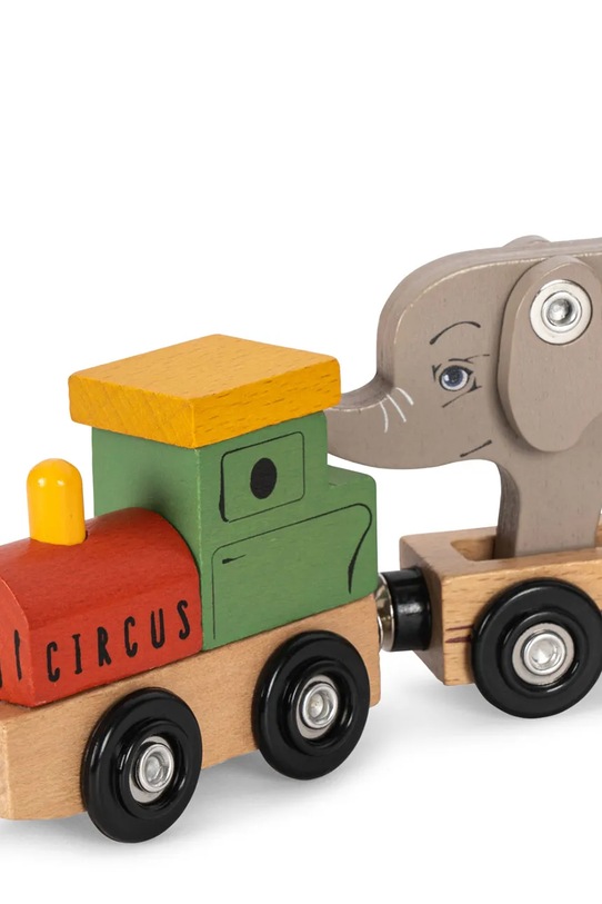 Konges Sløjd zabawka dla dzieci WOODEN ANIMAL TRAIN FSC KS104059.9BYA multicolor AW25
