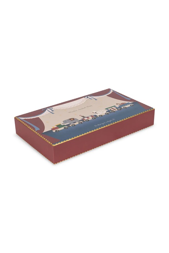 Chłopiec Konges Sløjd zabawka dla dzieci WOODEN ANIMAL TRAIN FSC KS104059.9BYA multicolor