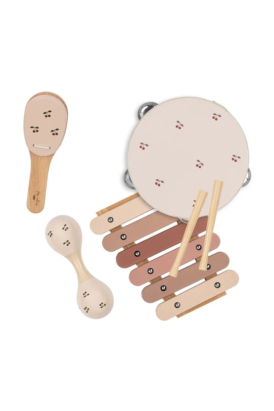 Konges Sløjd zabawka dziecięca MUSIC SET CHERRY GLOSSY FSC KS104061.9BYA beżowy AW25