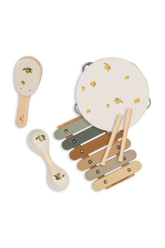 Konges Sløjd zabawka dziecięca MUSIC SET LEMON GLOSSY FSC KS104062.9BYA beżowy AW25