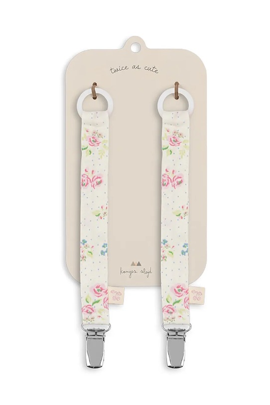 Konges Sløjd zawieszka do smoczka 2 PACK PACIFIER STRAP 2-pack KS103644.9BYA beżowy AW25