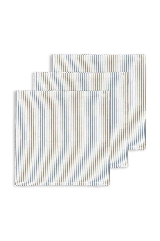 Konges Sløjd ściereczka niemowlęca 3 PACK MUSLIN CLOTH GOTS 3-pack KS103655.9BYA niebieski AW25