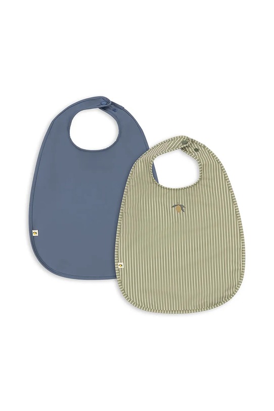 Slinček za dojenčka Konges Sløjd 2 PACK DINNER BIB 2-pack 2-pack modra KS103630.9BYA