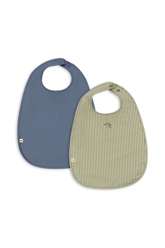 Detský podbradník Konges Sløjd 2 PACK DINNER BIB 2-pak 2-pak modrá KS103630.9BYA