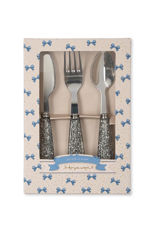 Komplet otroškega jedilnega pribora Konges Sløjd SPARKLY CUTLERY 3-pack KS103984.9BYA modra AW25