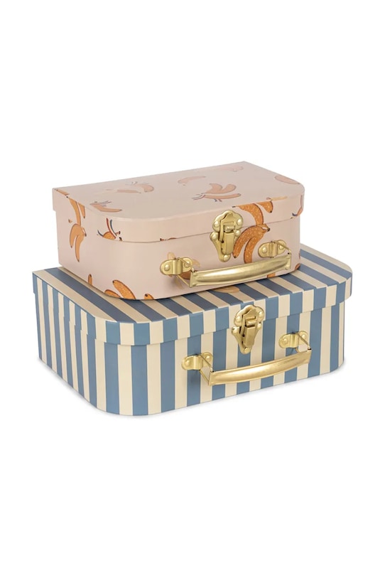 Konges Sløjd pudełko do przechowywania 2 PACK SUITCASE 2-pack KS103651.9BYA multicolor AW25