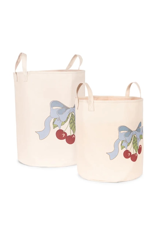 Konges Sløjd kosz do przechowywania TOY STORAGE BAGS SET 2-pack KS104018.9BYA beżowy AW25