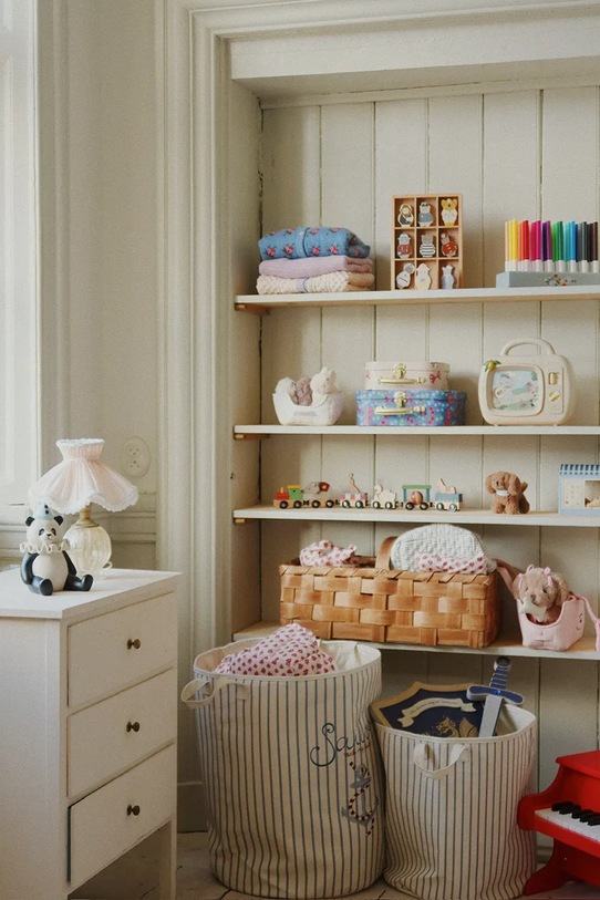 Konges Sløjd kosz do przechowywania TOY STORAGE BAGS SET 2-pack KS104018.9BYA niebieski