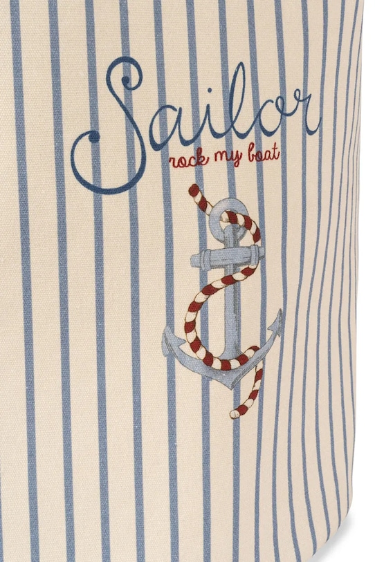 Chłopiec Konges Sløjd kosz do przechowywania TOY STORAGE BAGS SET 2-pack KS104018.9BYA niebieski