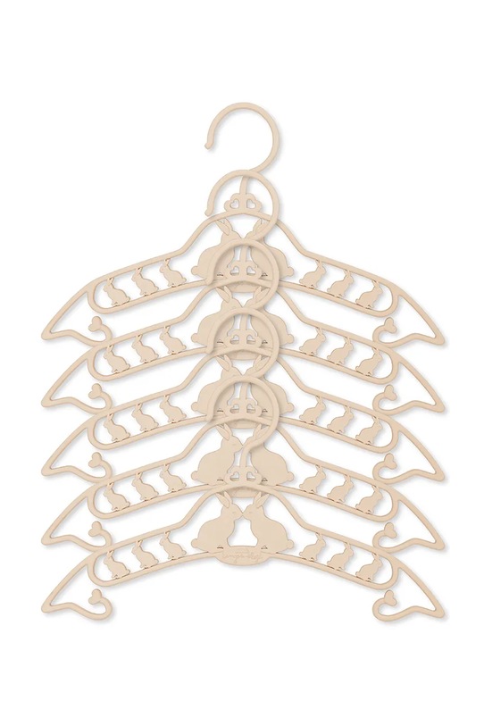 Konges Sløjd wieszak dziecięcy 5 PACK KIDS HANGER BUNNY 5-pack beżowy KS5092.9BYA