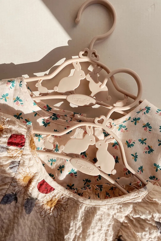 Konges Sløjd wieszak dziecięcy 5 PACK KIDS HANGER BUNNY 5-pack beżowy KS5092.9BYA
