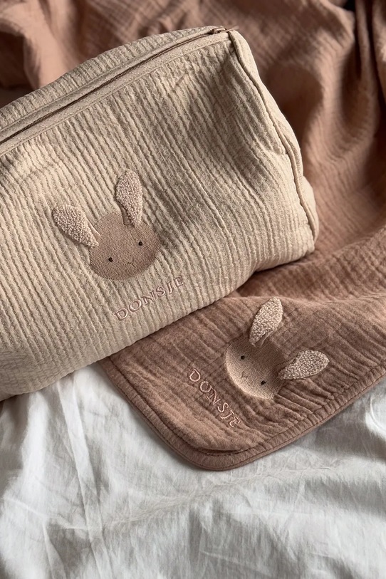 Donsje kocyk bawełniany niemowlęcy Ploekie Muslin Blanket XL Fluffy Bunny 7100103