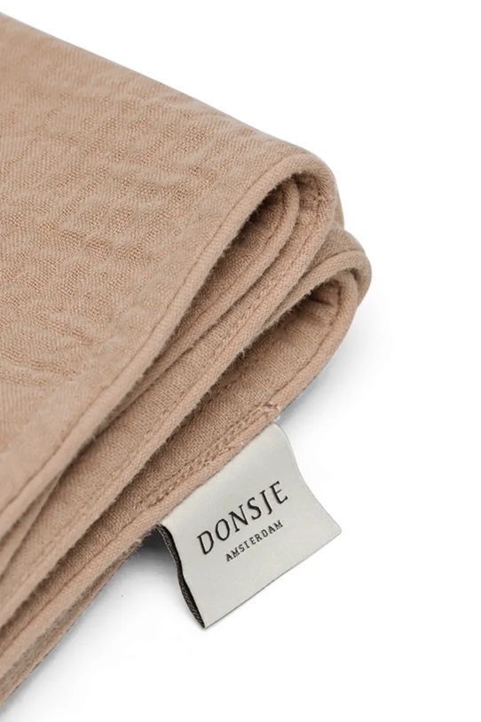 Chłopiec Donsje kocyk bawełniany niemowlęcy Ploekie Muslin Blanket XL Fluffy Bunny 7100103 brązowy