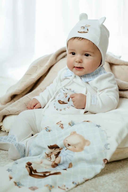 Jamiks otulacz nimowlęcy ANDRETTI ANDRETTI.Otula.JZI186.K beżowy AW25