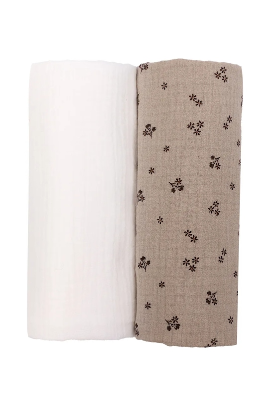 Jamiks pieluszka niemowlęca bawełniana MANOLO 2-pack MANOLO.org.Kom.JZI166.K beżowy AW25