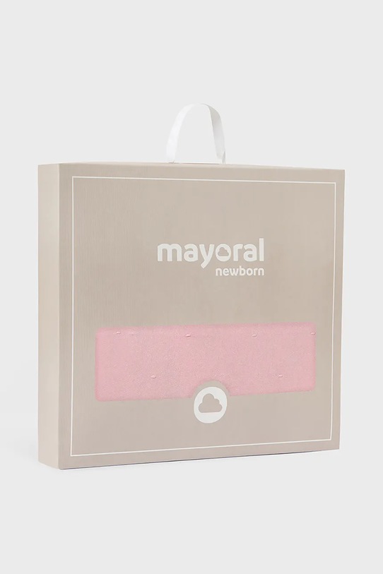 Бавовняна дитяча ковдра Mayoral Newborn рожевий 9940.1B.Newborn.9BYA