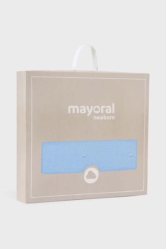 Памучно бебешко одеяло Mayoral Newborn син 9940.1B.Newborn.9BYA