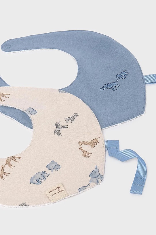 Mayoral Newborn śliniak niemowlęcy 2-pack 9949.1A.Newborn.9BYA niebieski AW25
