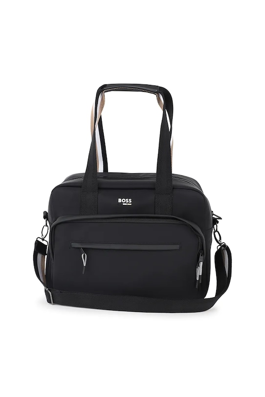 Chłopiec BOSS torba do wózka z funkcją przewijania J52610 czarny