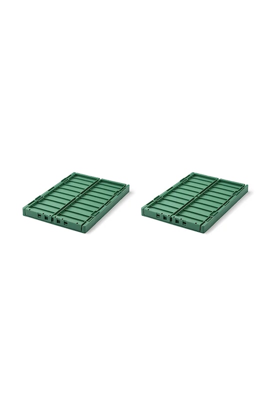 Liewood contenitore di stoccaggio Weston Storage Box M 2-pack pacco da 2 LW14677.9BYA verde AW25