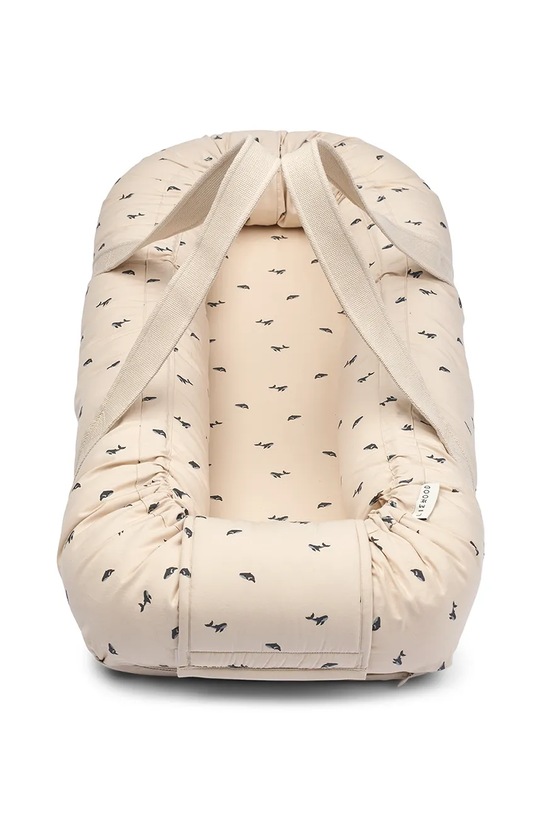 Liewood kokon niemowlęcy Gro Printed Babylift LW14693.9BYA beżowy AW25