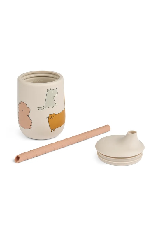 Детская кружка Liewood Ellis Printed Sippy Cup 230ml LW15019.9BYA бежевый AW25