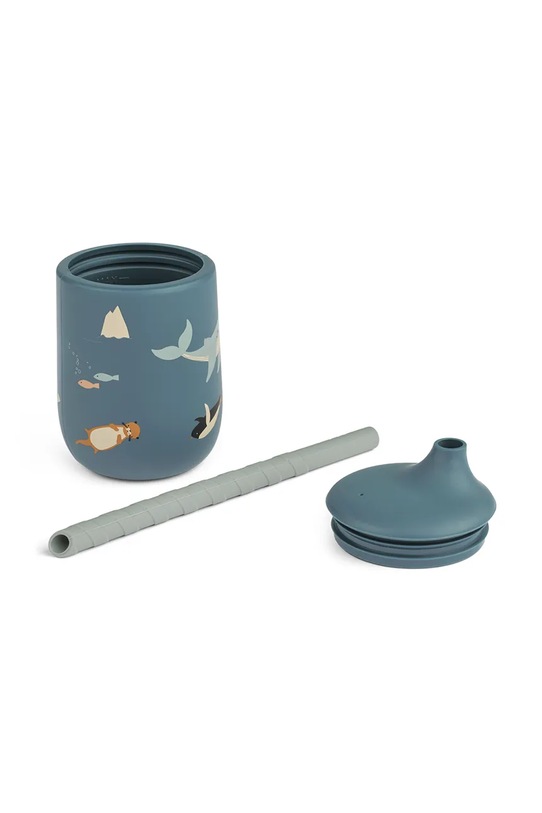 Chlapec Detský hrnček Liewood Ellis Printed Sippy Cup 230ml LW15019.9BYA modrá