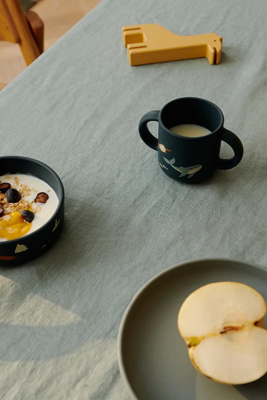 Chłopiec Liewood zestaw naczyń dla dzieci Vivi Printed Tableware Set LW15135.9BYA niebieski