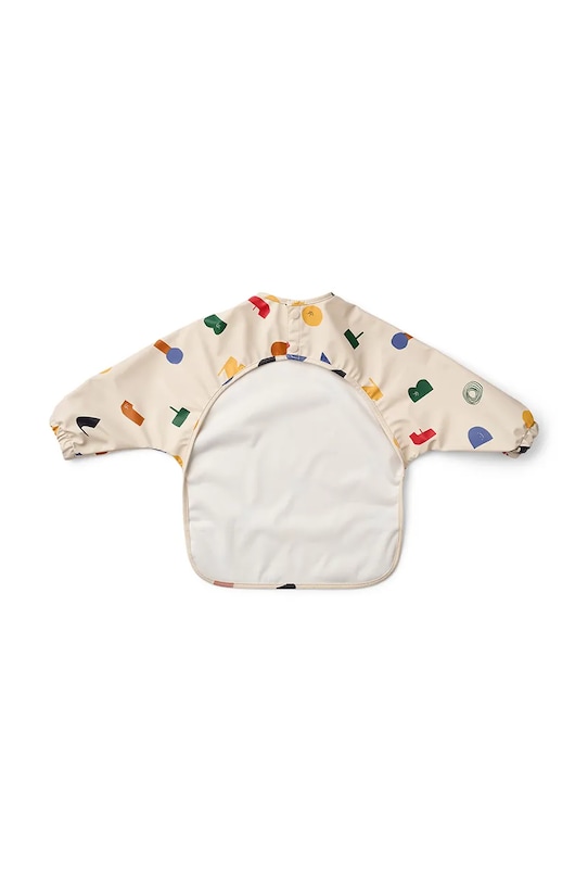 Liewood gyerek pelerin Merle Printed Cape Bib LW18136.9BYA bézs AW25