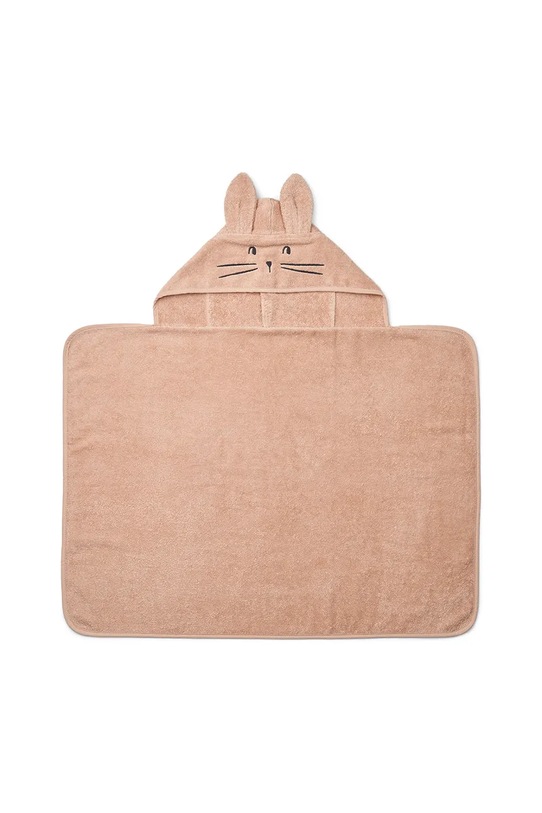 Βαμβακερή πετσέτα Liewood Vilas Rabbit Baby Hooded Towel πορτοκαλί LW19631.9BYA