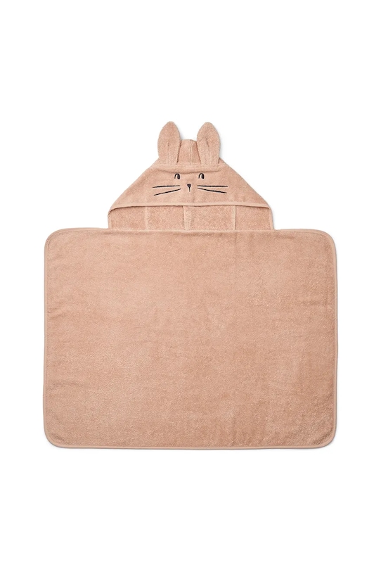Bombažna brisača Liewood Vilas Rabbit Baby Hooded Towel oranžna LW19631.9BYA