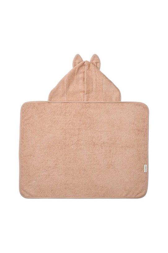 Bombažna brisača Liewood Vilas Rabbit Baby Hooded Towel LW19631.9BYA oranžna AW25