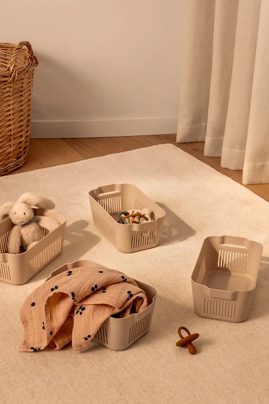 Liewood tárolóedény Makeeva Basket Mini 4 db bézs LW20167.9BYA