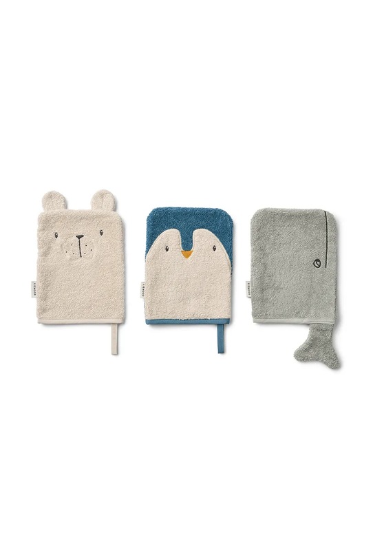 Βρεφικό σφουγγάρι μπάνιου Liewood Sylvester Washcloth 3-pack Βρεφικό προϊόν μπεζ LW20171.9BYA