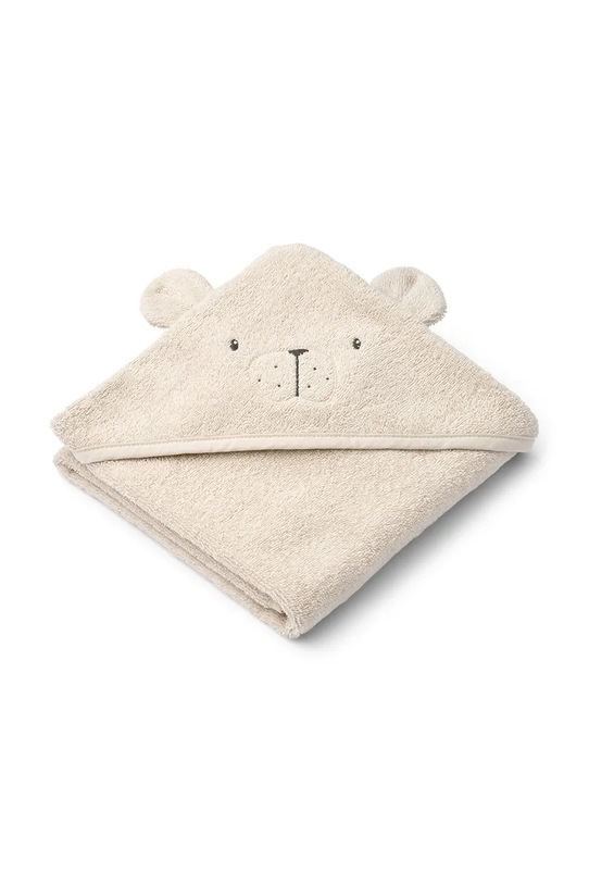 Πετσέτα Liewood Albert Polarbear Hooded towel Βρεφικό προϊόν μπεζ LW20310.9BYA