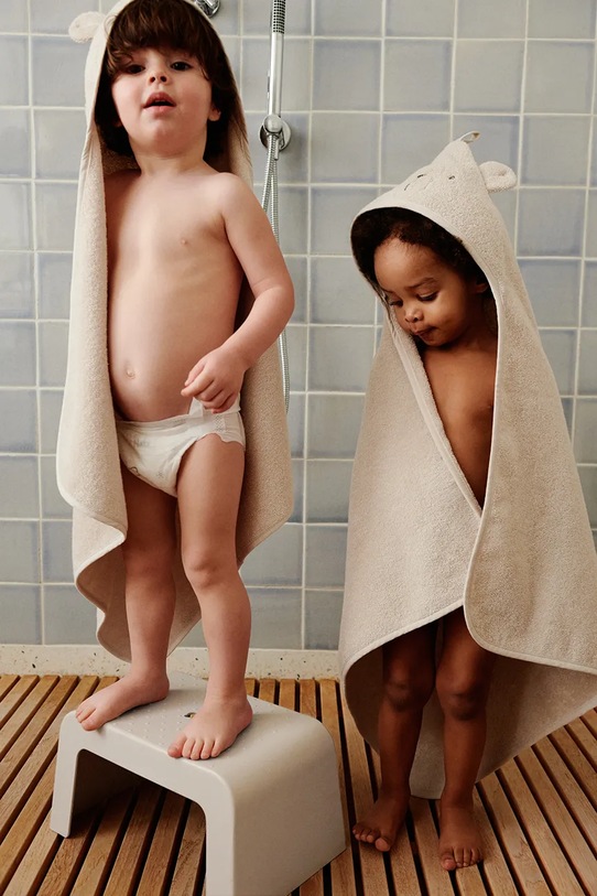 Πετσέτα Liewood Albert Polarbear Hooded towel μπεζ LW20310.9BYA