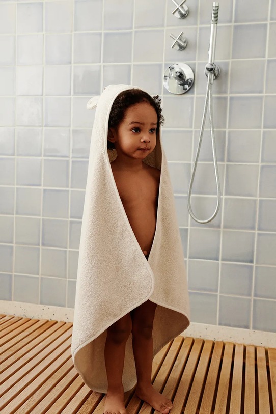 Πετσέτα Liewood Albert Polarbear Hooded towel LW20310.9BYA μπεζ