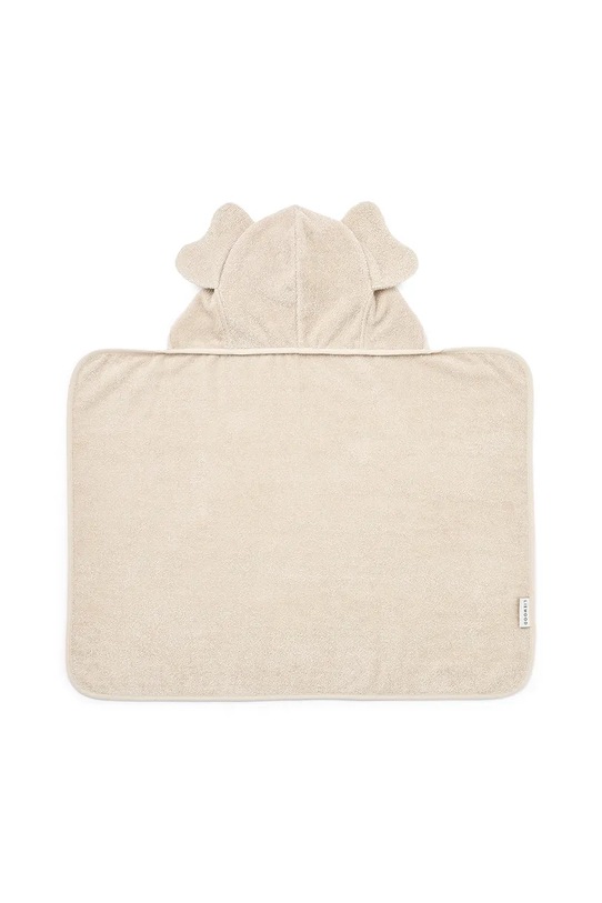 Βαμβακερή πετσέτα για μωρά Liewood Vilas Elephant Baby Hooded Towel LW20315.9BYA μπεζ AW25