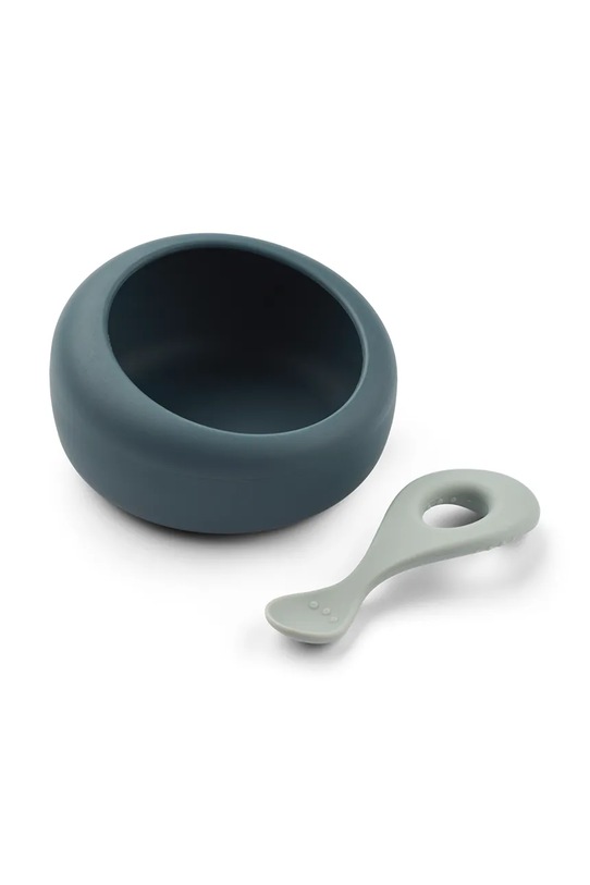 Παιδικό σερβίτσιο πιάτων Liewood Sparia Bowl w. Spoon LW20335.9BYA μπλε AW25