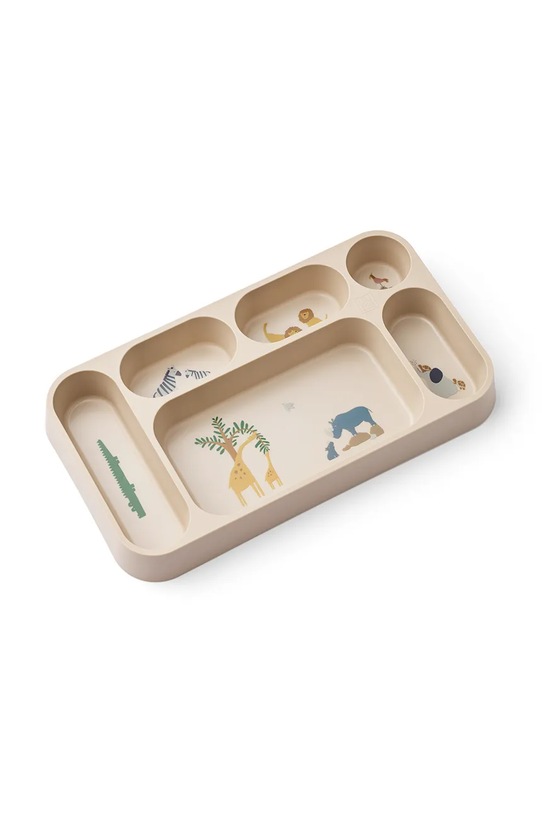 Liewood o farfurie cu separatoare pentru copii Mosu Divider Plate LW20337.9BYA bej AW25