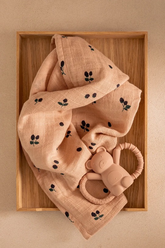 Liewood gryzak niemowlęcy Magdalene Mr Bear Teether LW20175.9BYA pomarańczowy AW25