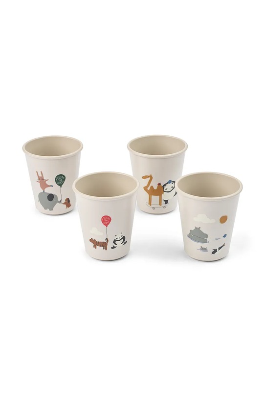 Liewood zestaw kubków Lana Cup 4-Pack 4-pack LW20695.9BYA beżowy AW25